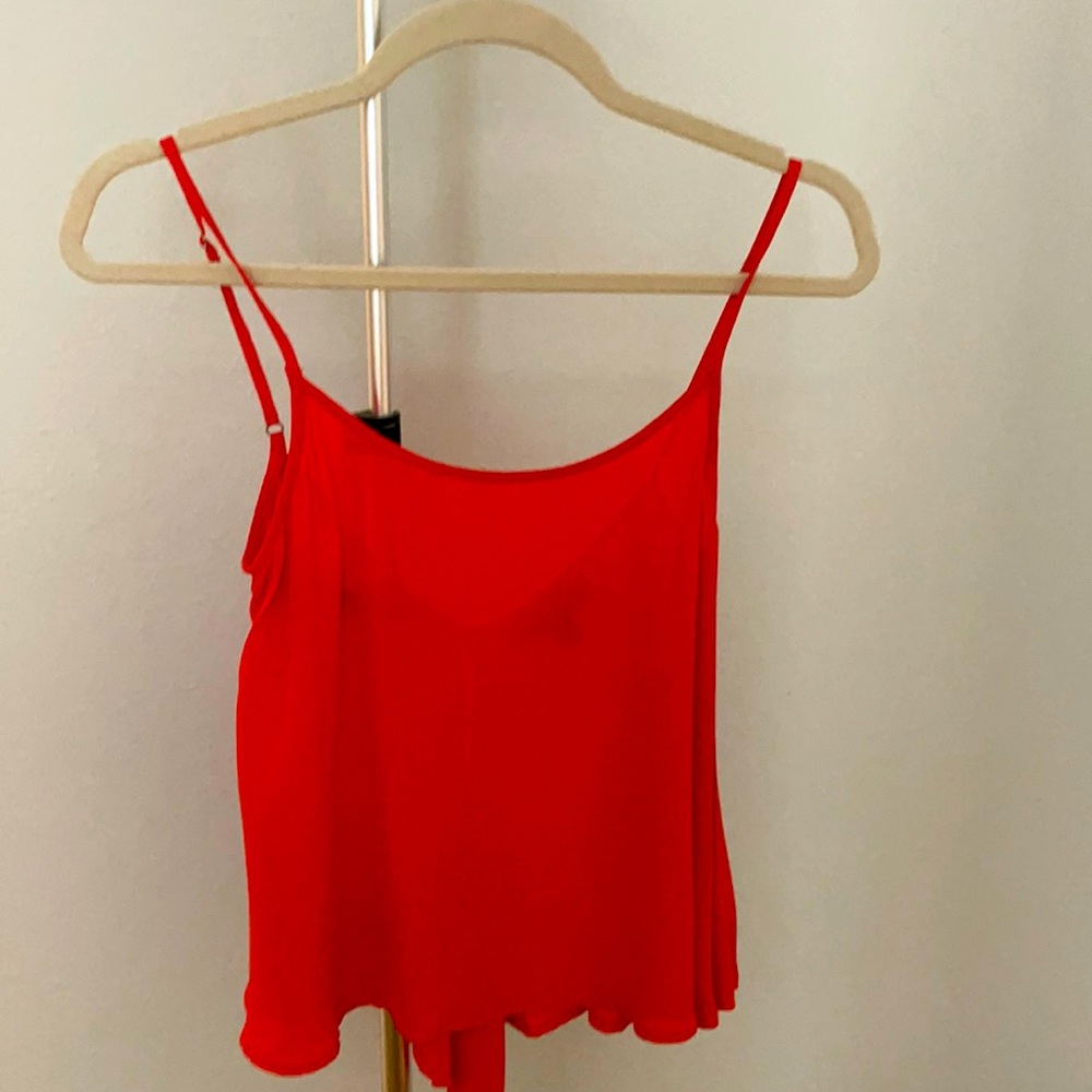 ANGL Orange Spaghetti Strap Camisole